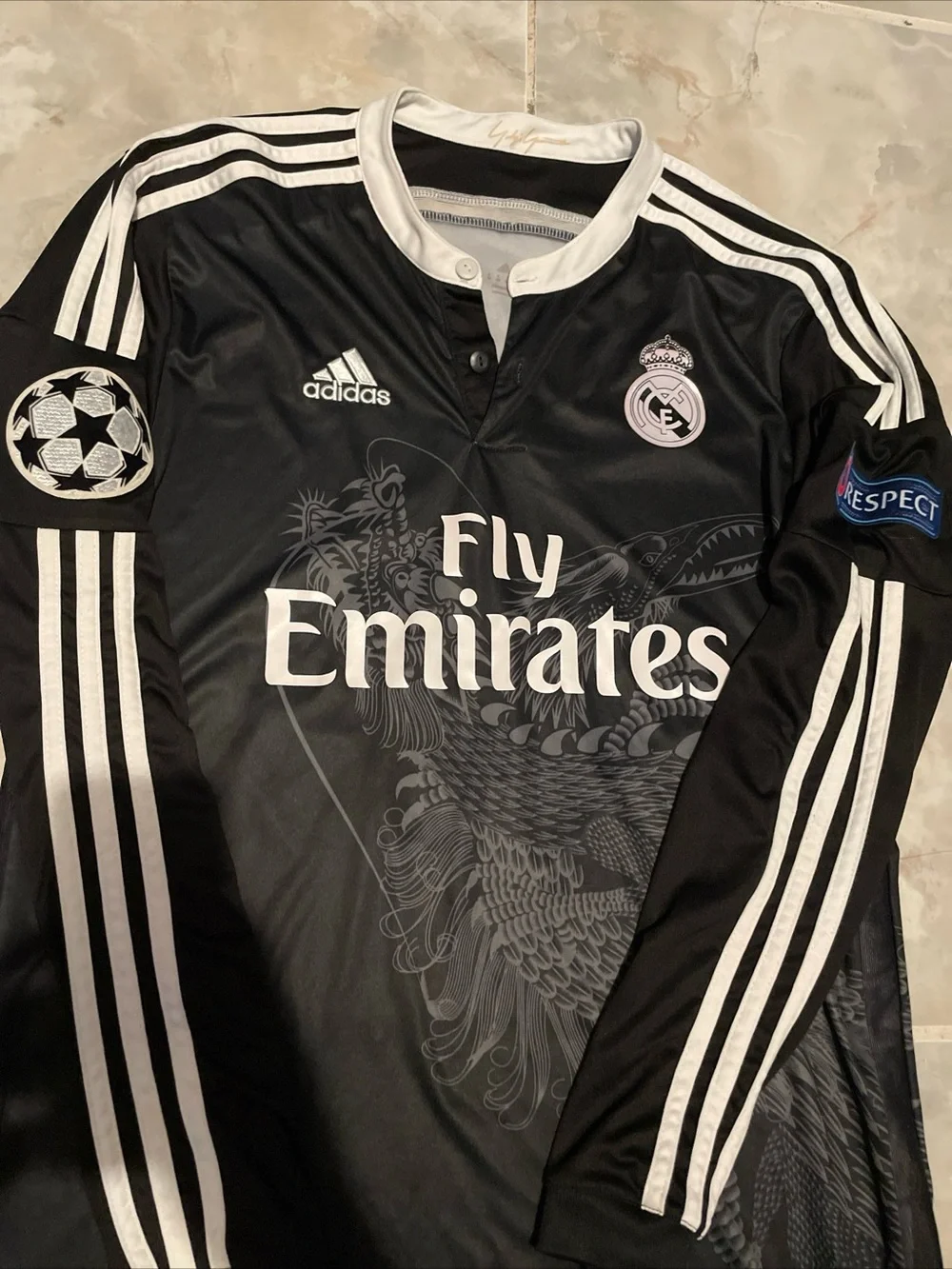 Real Madrid Adidas 2014 Yohji Yamamoto Dragon Francisco “ISCO” Suárez Jersey S/M
